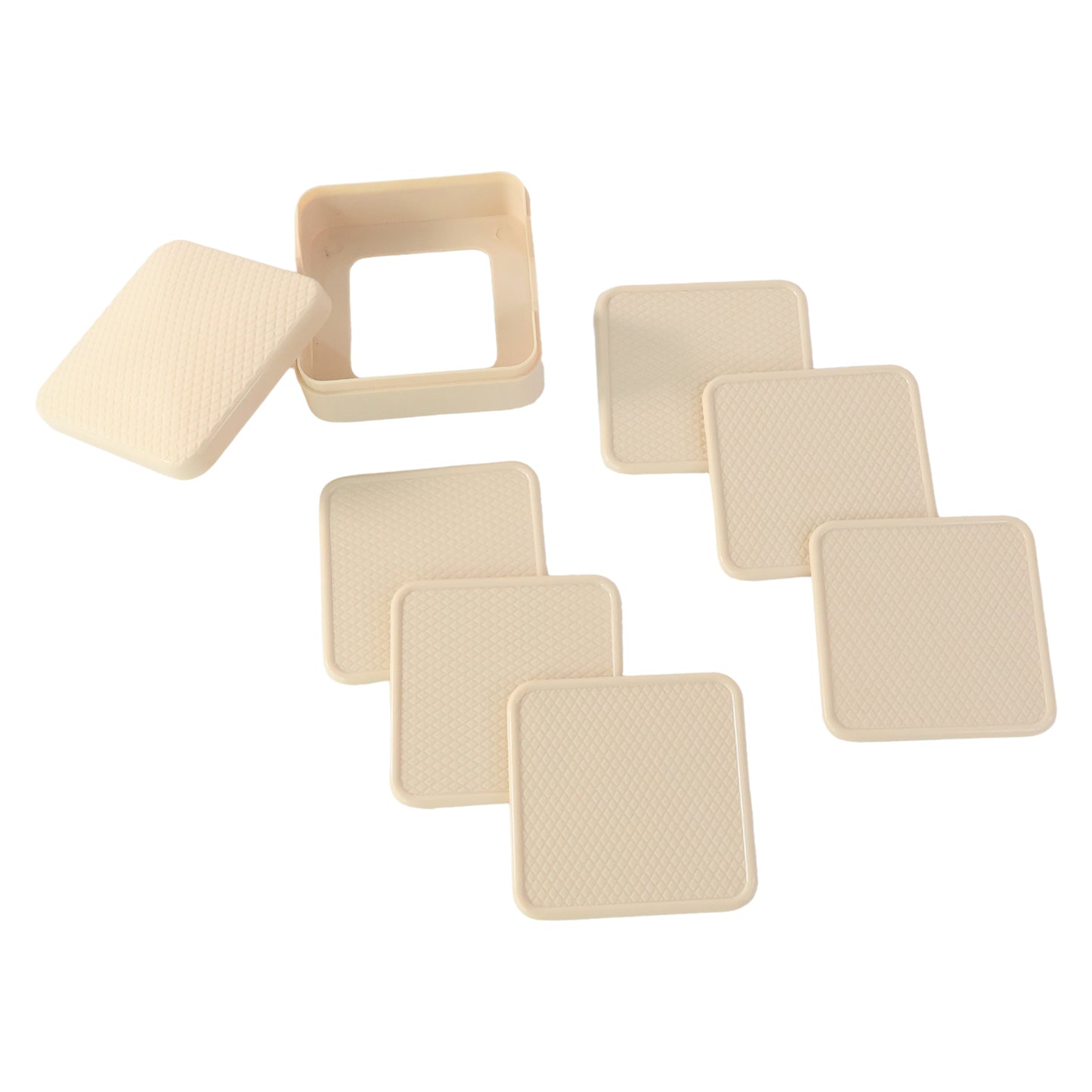 Ganesh Square Coasters Set with Storage Box - 6 Pcs Premium Drink Mats - Happy Price - Image 2