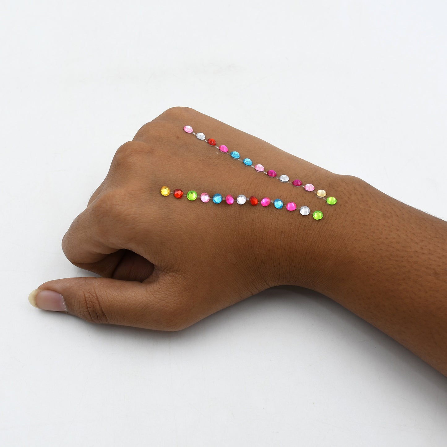 Self-Adhesive Gemstone Stickers - Multi-Shape & Multi-Size Crystal Embellishments for Crafts