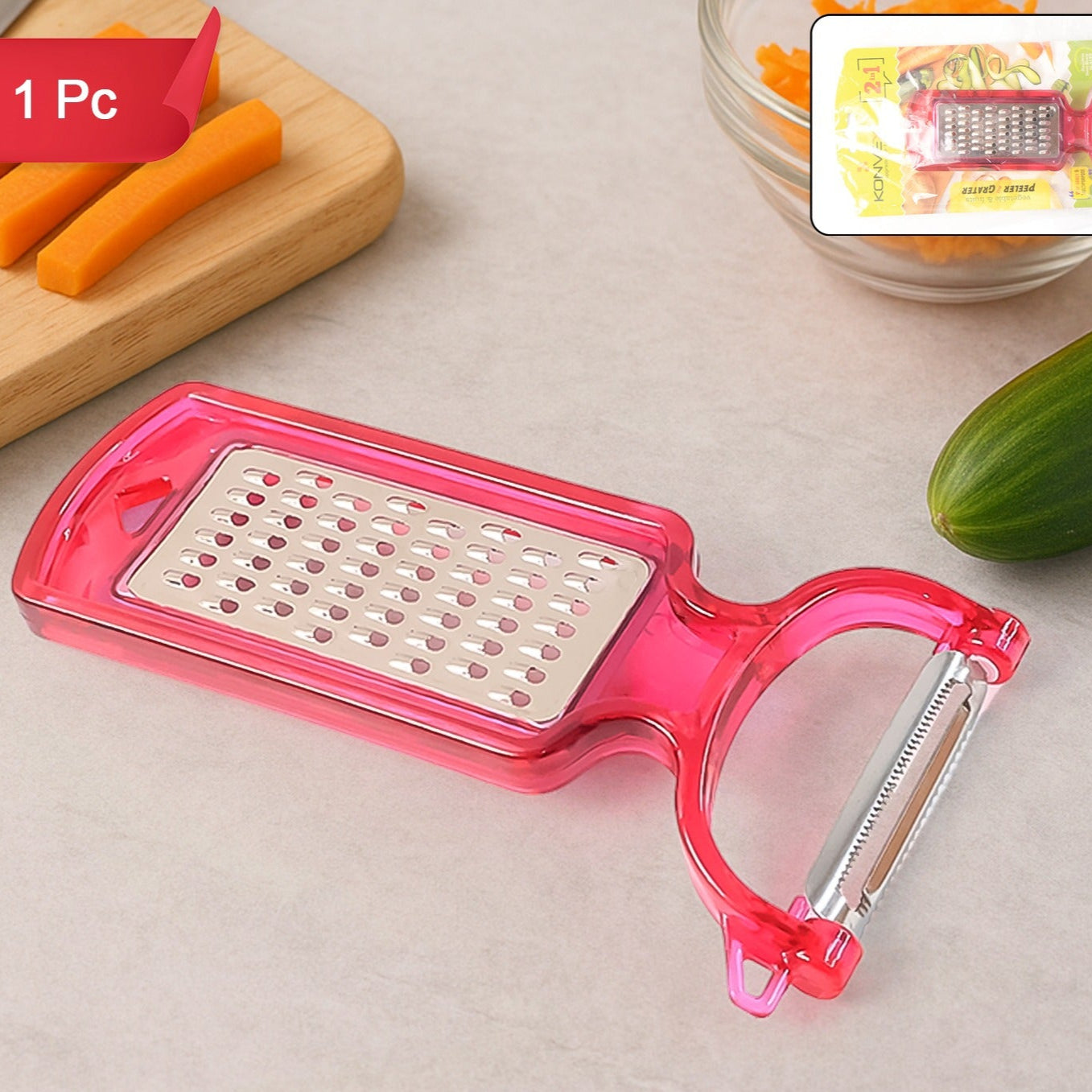 2-in-1 Kitchen Peeler and Grater Tool (1 Pc)