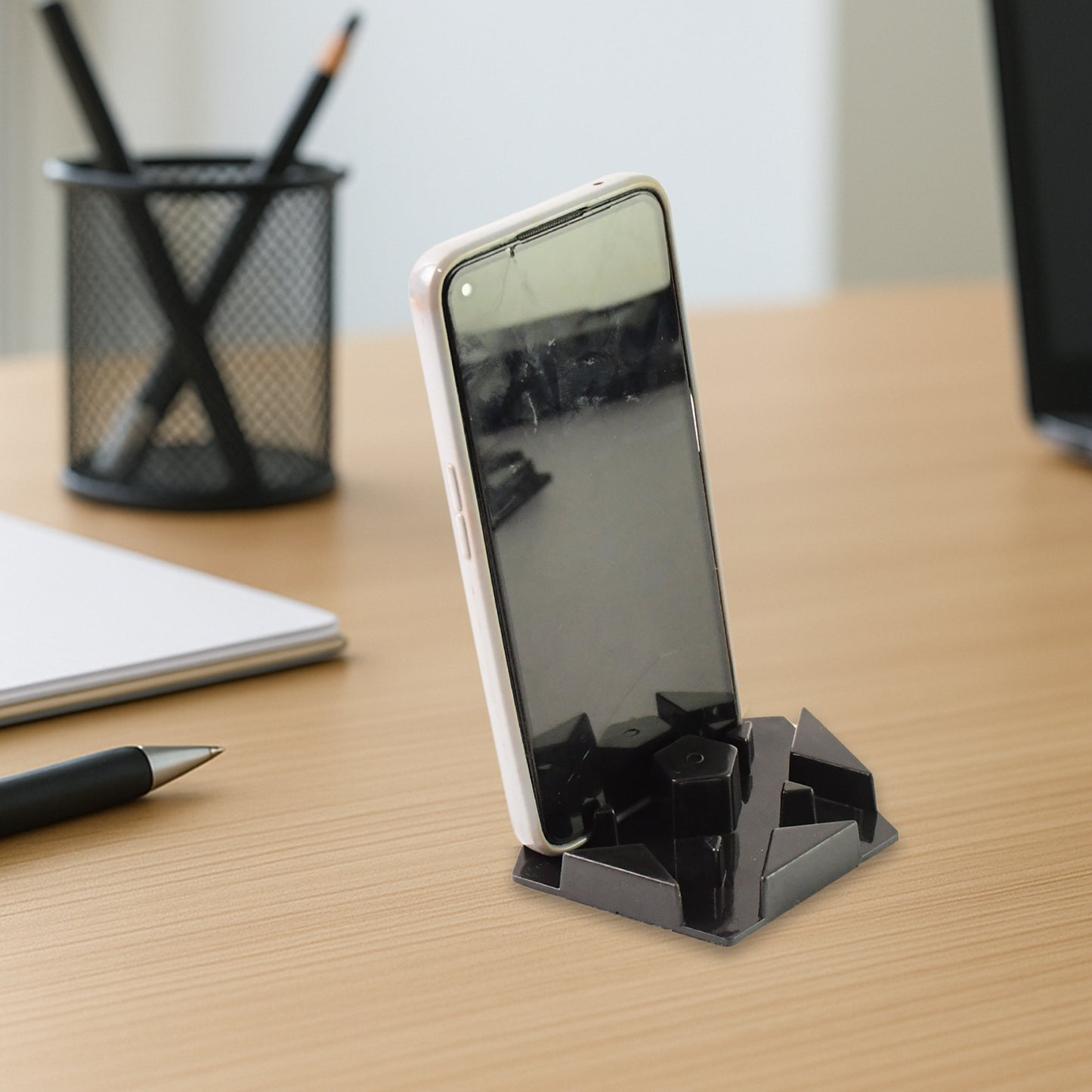 2 Pc Mobile Phone Stand Holder, Multi-Angle Plastic Desk Cradle for Smartphones