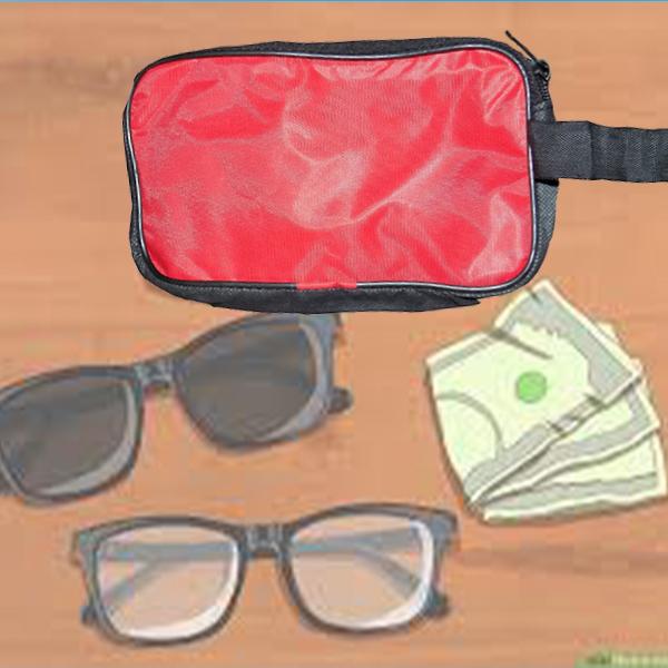 0845 Portable Travel Hand Pouchshaving Kit Bag For Multipurpose Use (Red) - Happy Price - Image 4