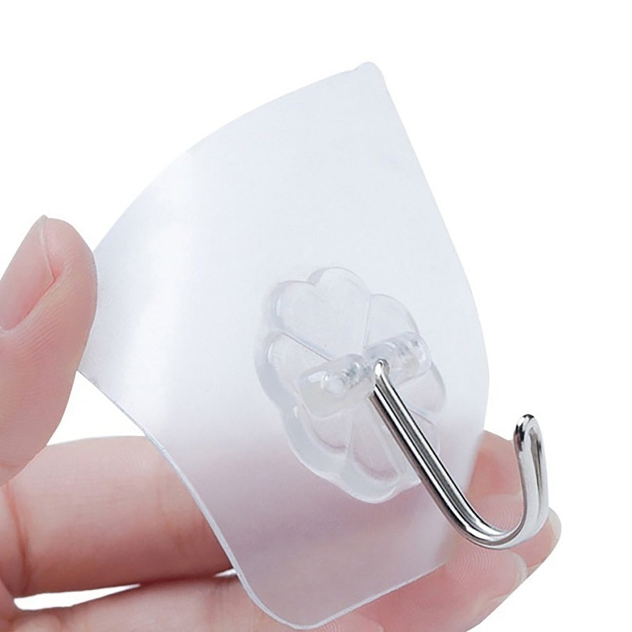100pc Multipurpose Strong Small Stainless Steel Adhesive Wall Hooks - Happy Price - Image 3