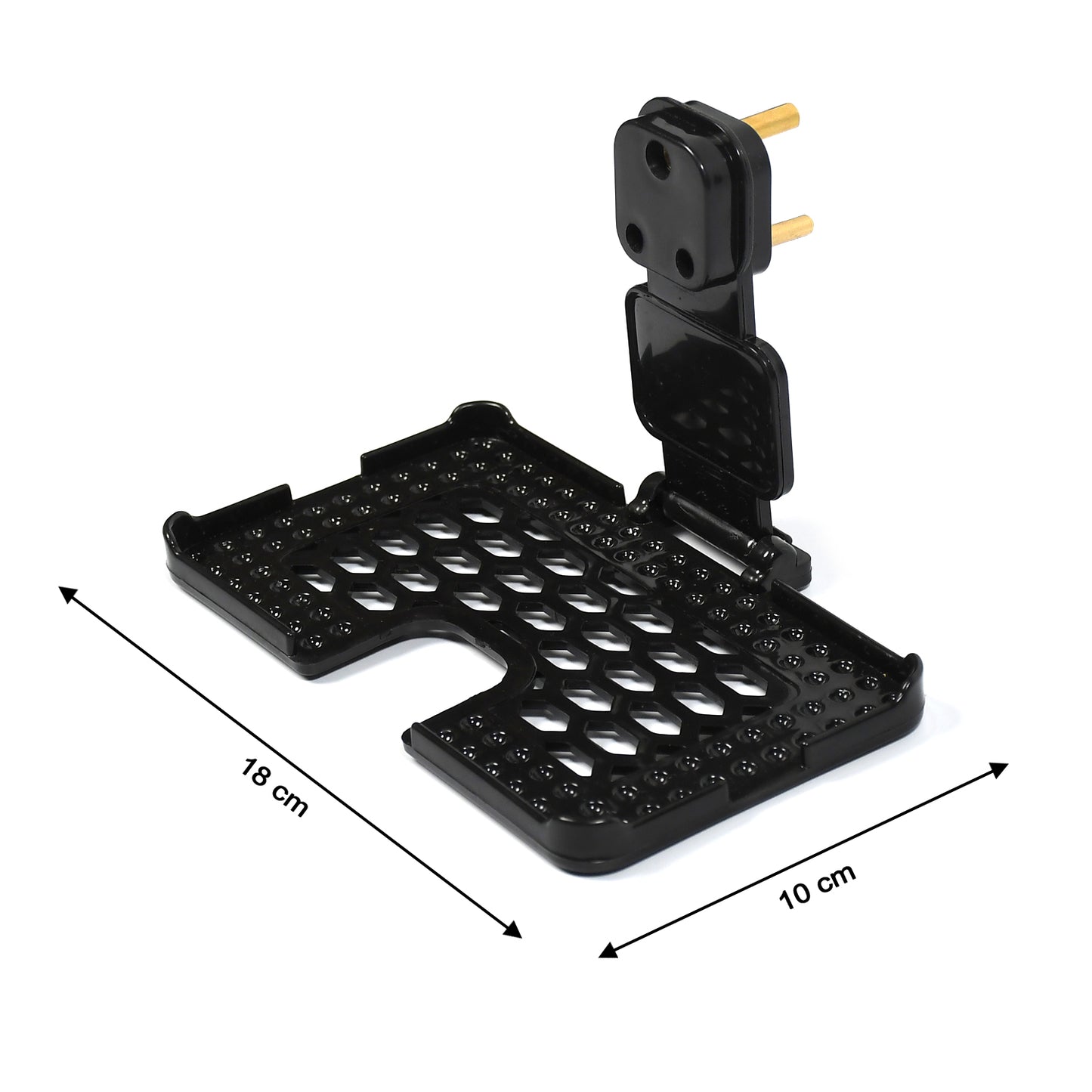 Multi-purpose Wall Holder Stand For Charging Mobile Just Fit In Socket And Hang ( Black ) - Happy Price - Image 6