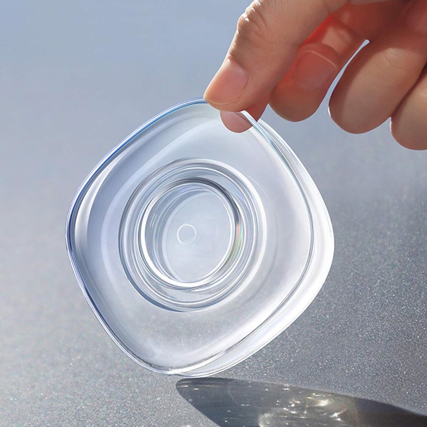 Multi Purpose Square Super Gel Pads For Holding Mobile  Spiral Cable Protector (1 Pc) - Happy Price - Image 2