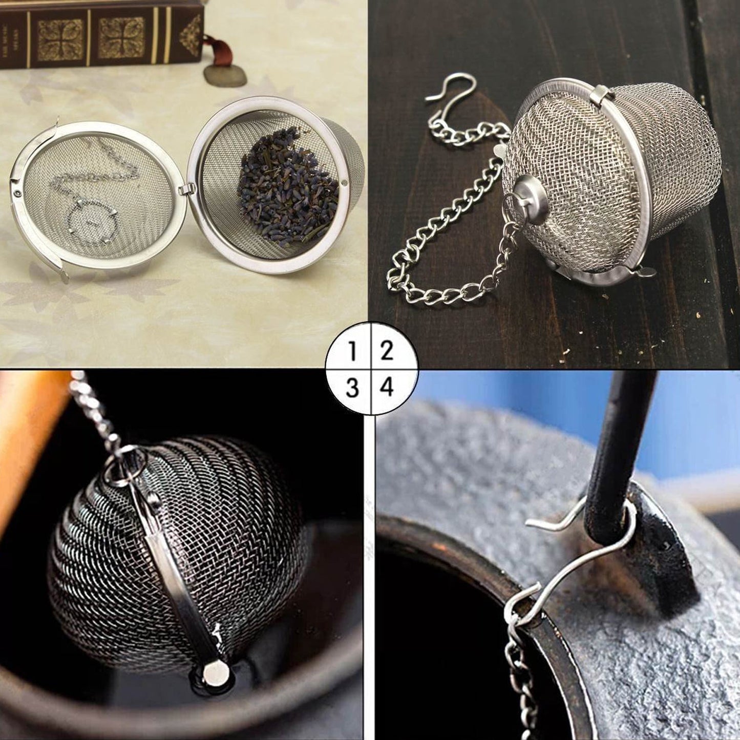 Stainless Steel Tea Strainer for Home & Office Kitchen - Happy Price - Image 5