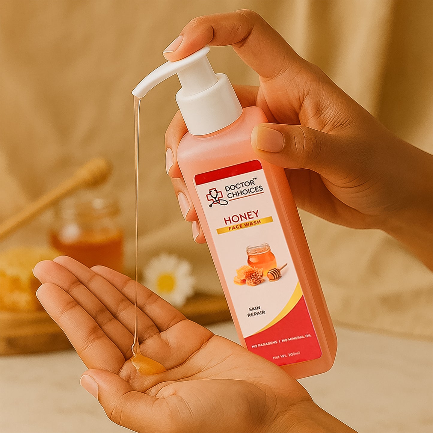 Honey Face Wash for Dry & Sensitive Skin - 200ml (1 Pc)