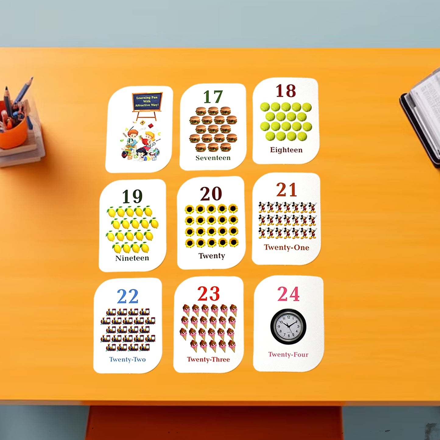Kid Kraft Early Learner 32-piece Number Flashcard Set - Happy Price - Image 5