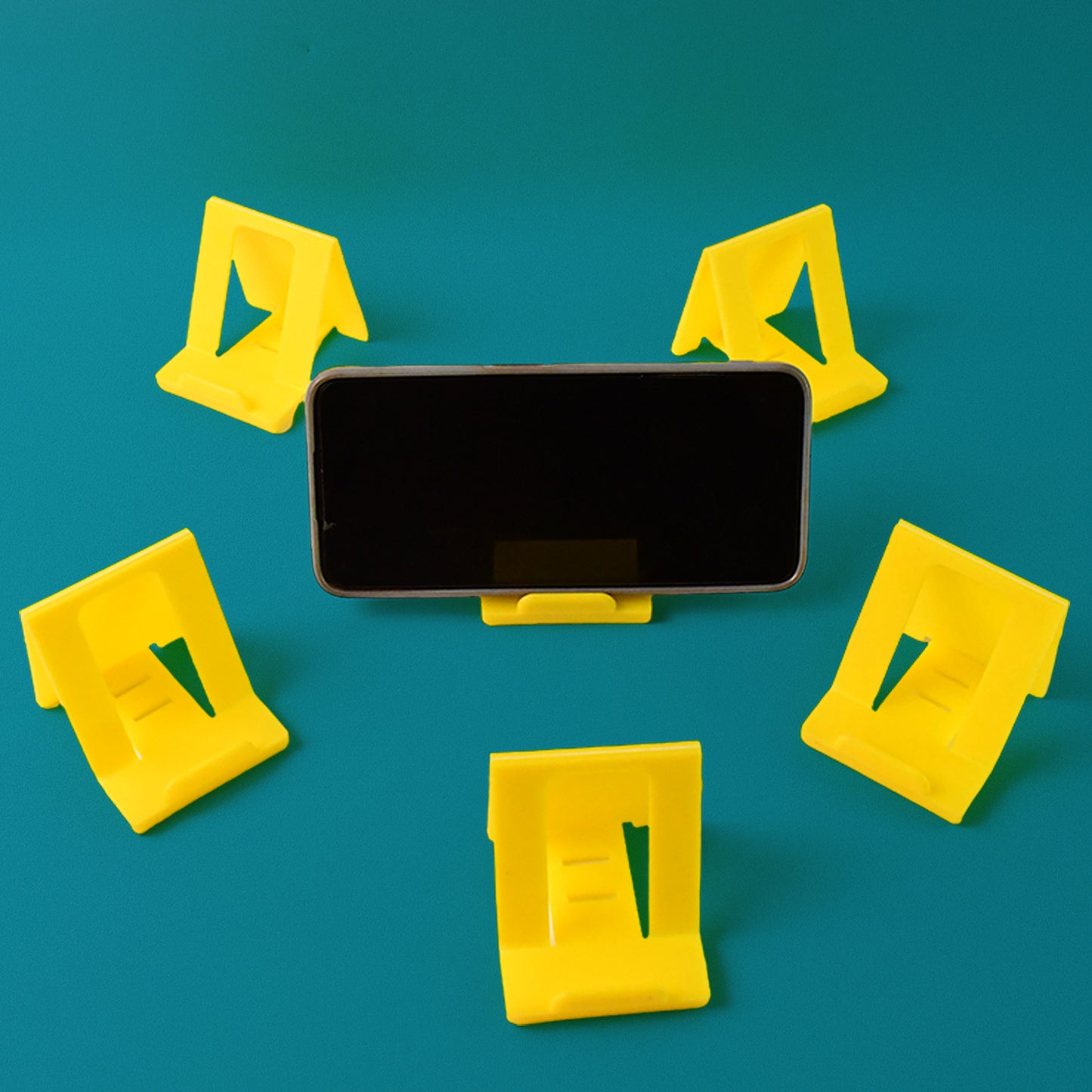 Adjustable Foldable Plastic Mobile Phone Stand (6 Pc  Mix Color) - Happy Price - Image 3