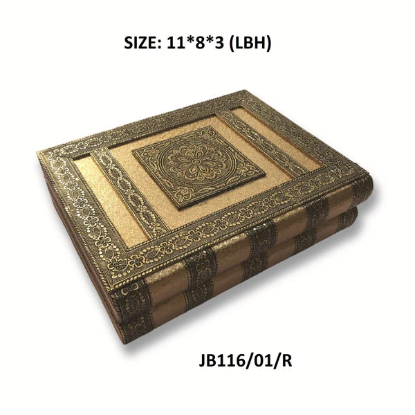 Handcrafted Wooden Jewellery Box for Women (1pc) - Organiser for Necklaces, Earrings, Bangles