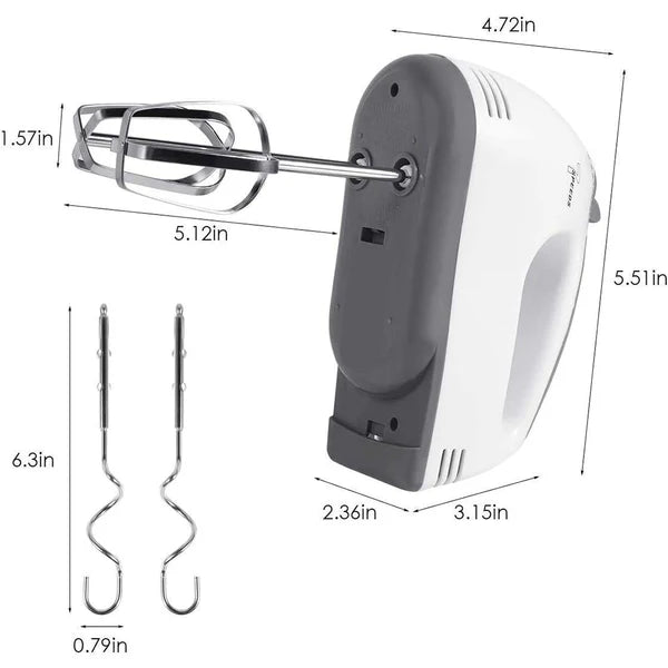 Compact Electric Hand Mixer for Home Baking & Kitchen Tasks (1pc)