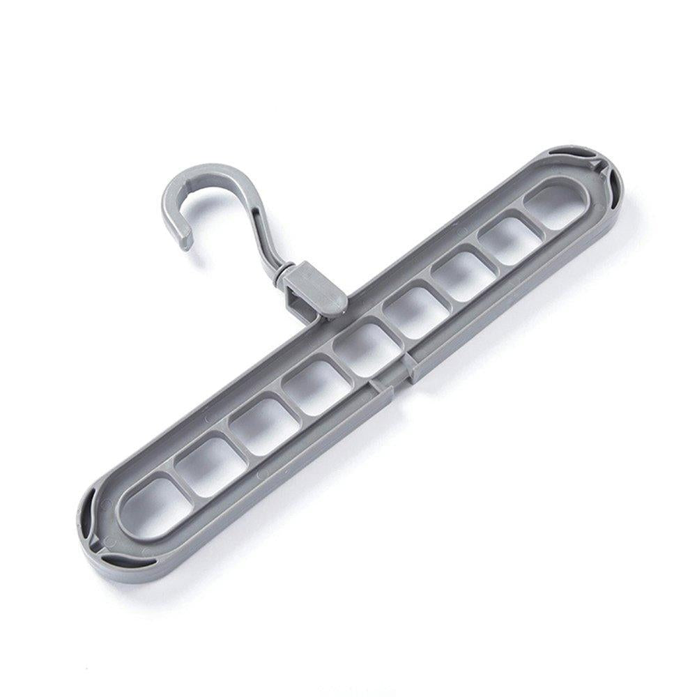 9 Hole Plastic Hanger Hanging Hook Indoor Wardrobe Clothes Organization Storage Balcony Windowsill Suit Racks - Happy Price - Image 1