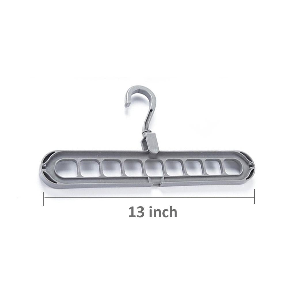 9 Hole Plastic Hanger Hanging Hook Indoor Wardrobe Clothes Organization Storage Balcony Windowsill Suit Racks - Happy Price - Image 5