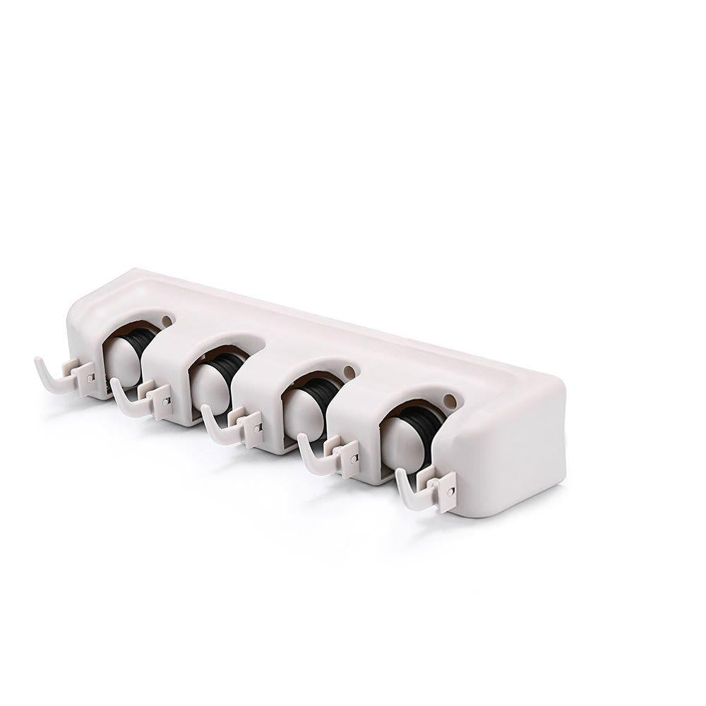 4-layer Mop And Broom Holder Garden Tool Organizer Multipurpose Wall Mounted - Happy Price - Image 4