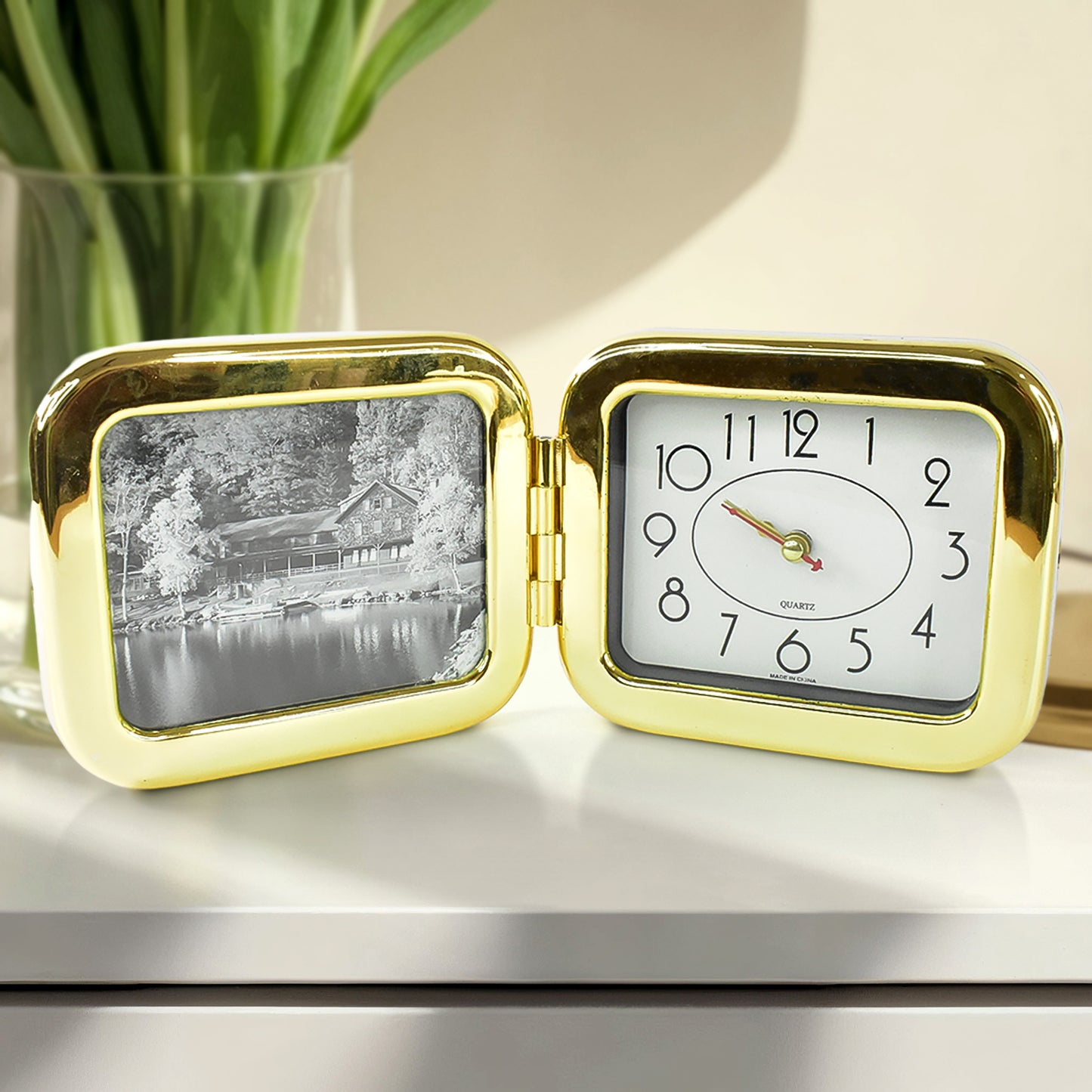 Portable Foldable Desk Clock  Space-saving And Stylish (1 Pc) - Happy Price - Image 2