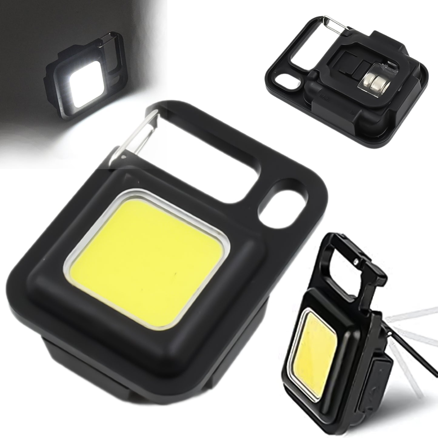 led battery Operated Keychain Flashlight Small Work Light Withfolding Bracket Bottle Opener For Camping Hiking Emergency (1 Pc  Moq - 36 Pcs) - Happy Price - Image 2