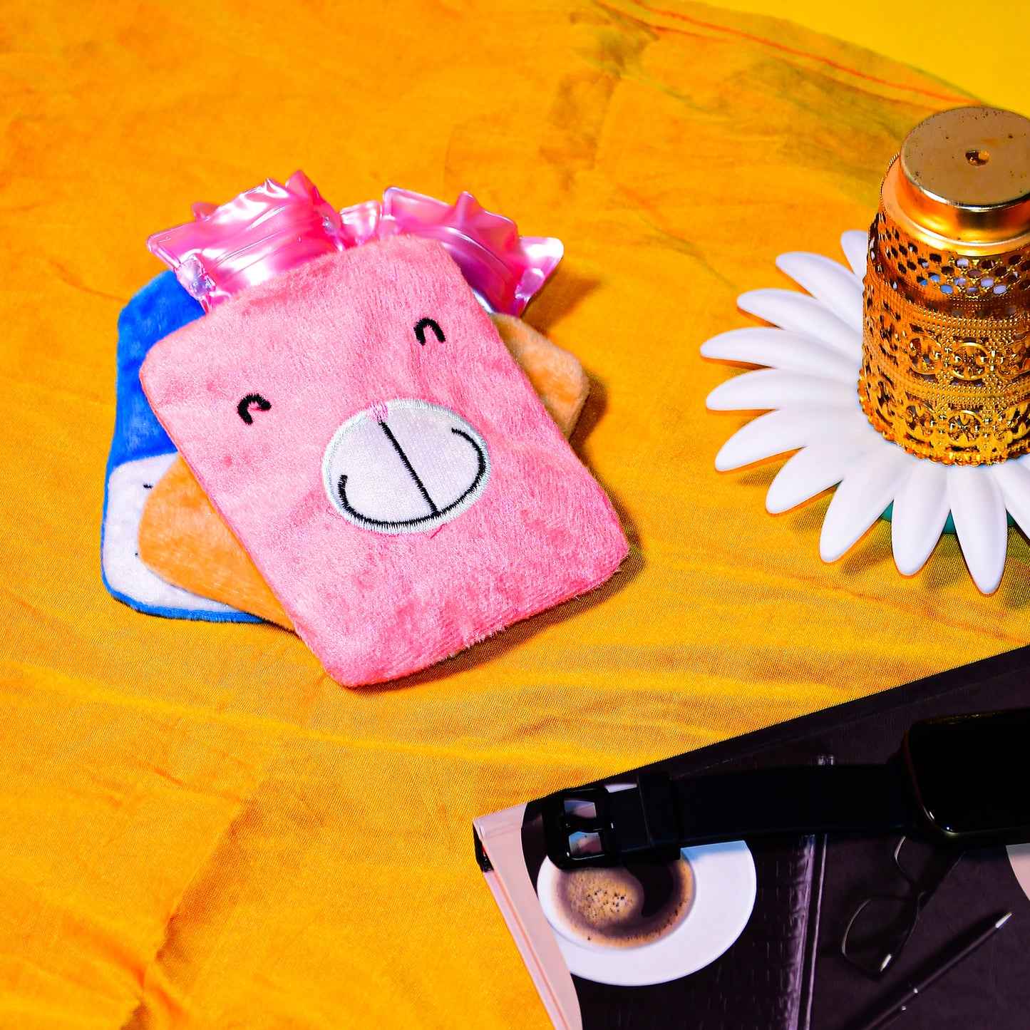 Pink Small Hot Water Bag With Cover For Pain Relief Neck Shoulder Pain And Hand Feet Warmer Menstrual Cramps. - Happy Price - Image 7