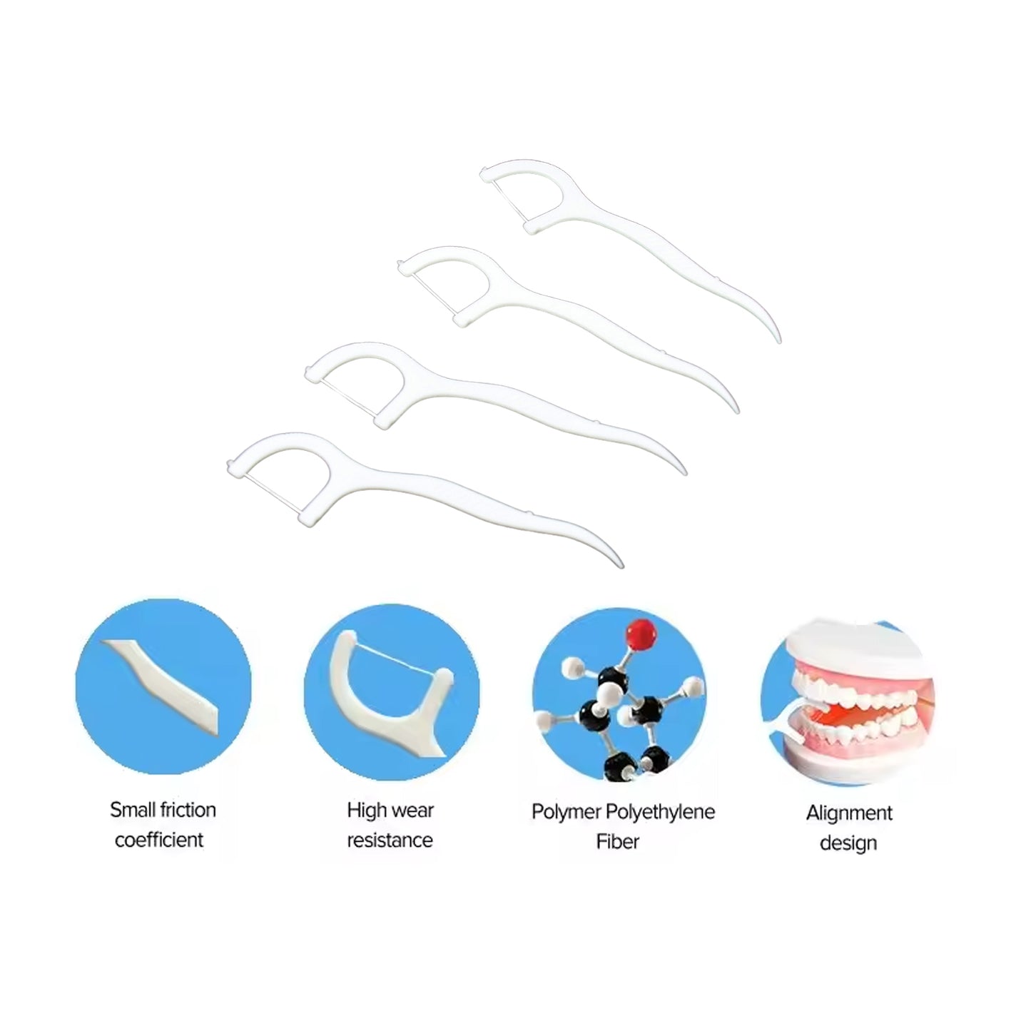 2 In 1 Tooth Picks Flosses  Sticks Portable Toothpicks (50 Pc Set) - Happy Price - Image 5