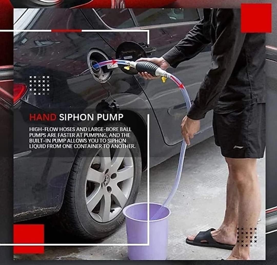Fuel Transfer Pump Kit High Flow Siphon Hand Oil Pump Portable Manual Car Fuel Pump For Petrol Diesel Oil Liquid Water Transfer Pump - Happy Price - Image 4