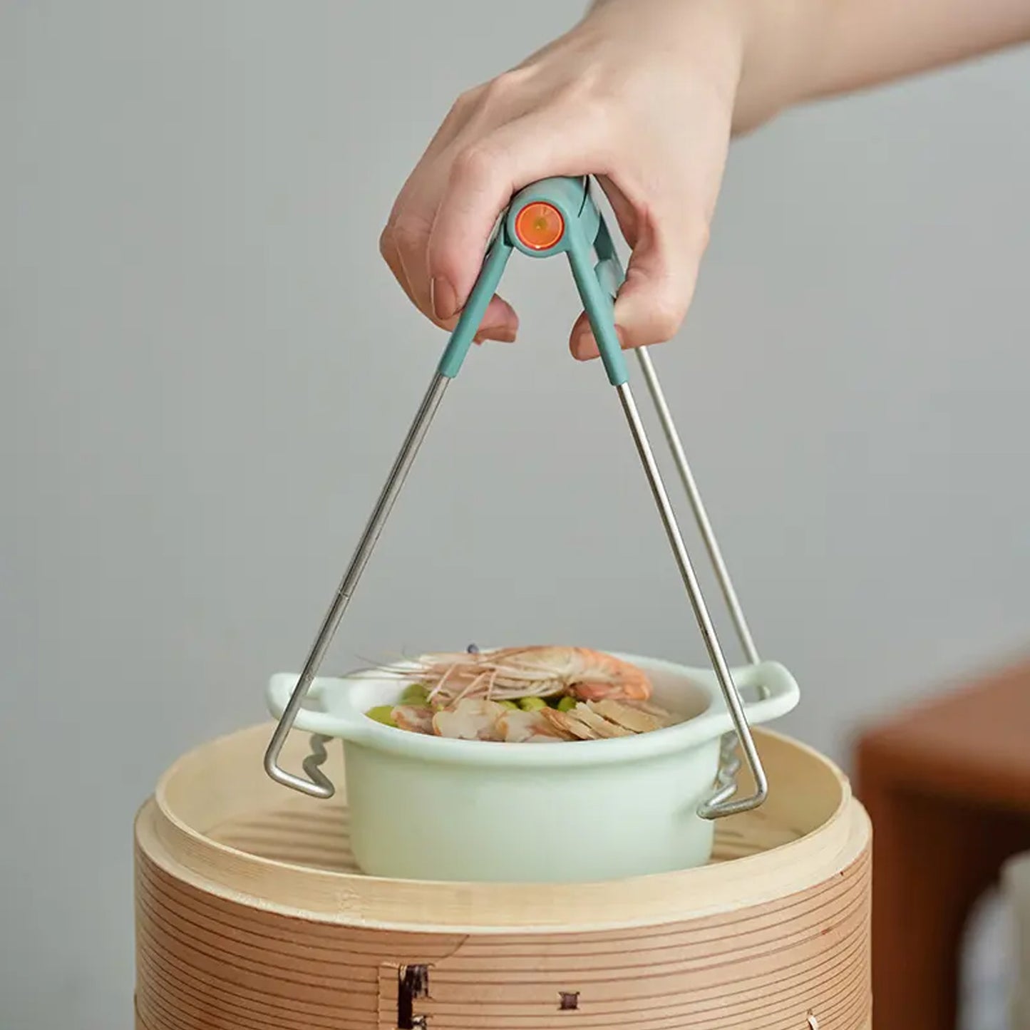 Kitchen Tongs Bowls Clip Wearresistant Bowls Plates Clip Lifter For Restaurants For Kitchen (1 Pc) - Happy Price - Image 3