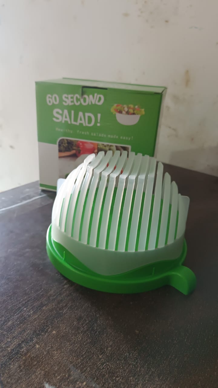 Plastic 60 Seconds Salad Cutter Salad Maker Salad Bow  (1 Pc) - Happy Price - Image 7