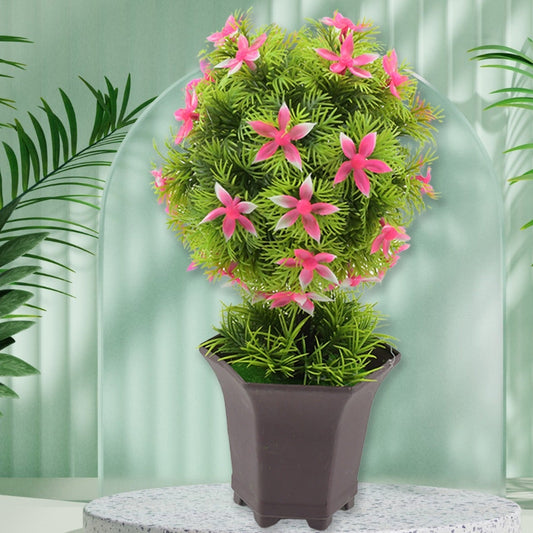 Wild Artificial Flower Plants With Cute Pot  Flower Plant For Home Office Decor  Tabletop And Desk Decoration  Artificial Flower For Balcony Indoor Decor Plants For Living Room (1 Pc) - Happy Price - Image 1