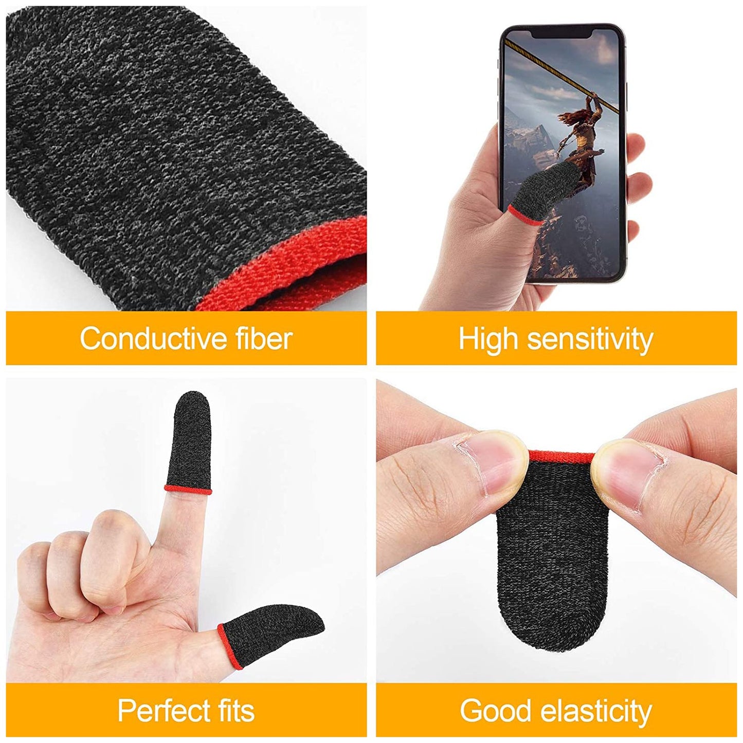 Thumb  Finger Sleeve For Mobile Game Pubgcodfreefire (1pair Only) - Happy Price - Image 5