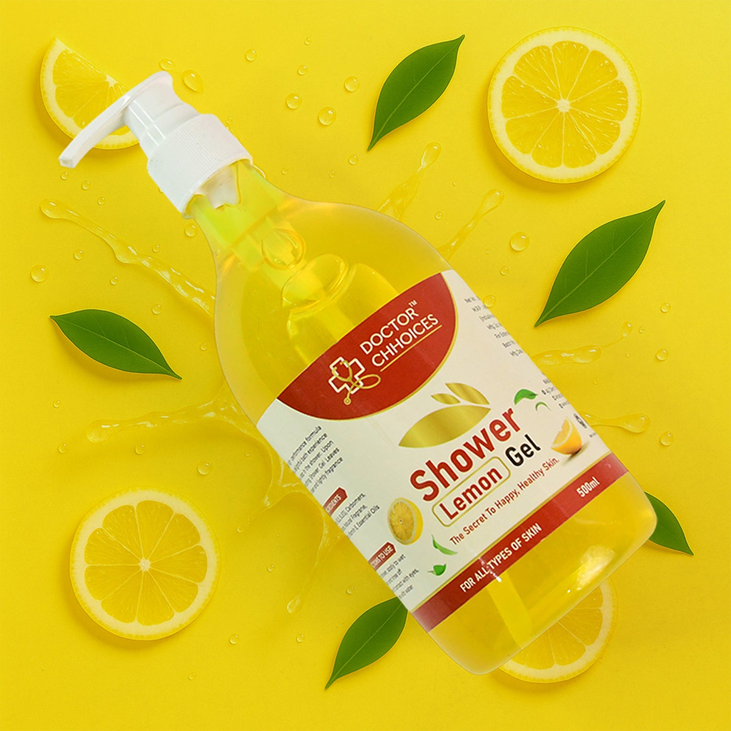 Doctor Chhoices Lemon Shower Gel 500ml - Refreshing Body Wash