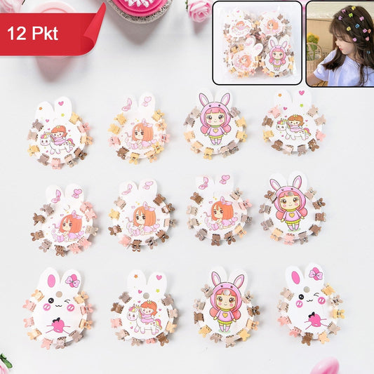 Mini Claw Hair Clips Set For Girls (12 Pkt  1 Set) - Happy Price - Image 1