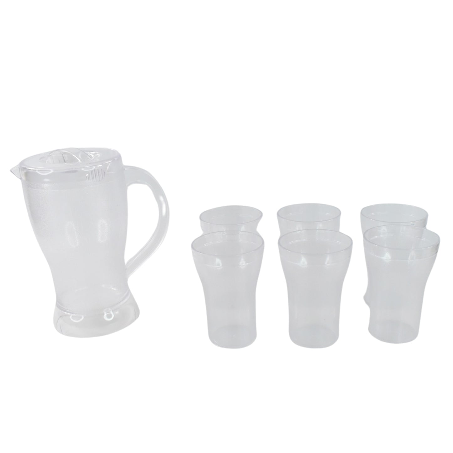 Apex Unbreakable Lemon Jug Set With 6 Glasses  1200ml Jug + 300ml Glasses Approx - Happy Price - Image 6