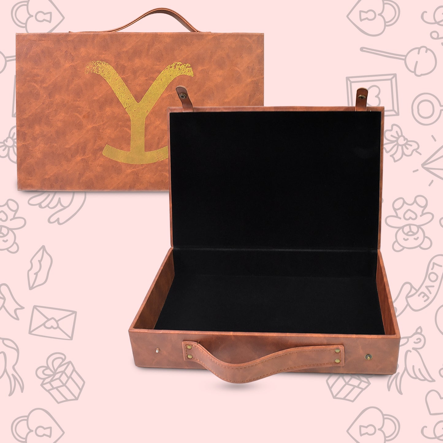 Multi Purpose Use Carrying Leather Case Briefcase (3020 Cm  1 Pc  B Grade) - Happy Price - Image 2