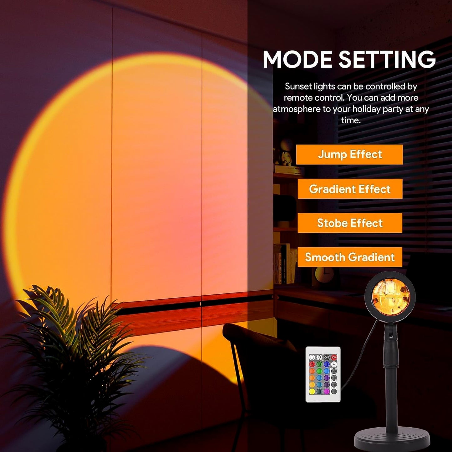 4 Colors Sunset Lamp Sunset Projection Lamp Led Night Lights - Happy Price - Image 5