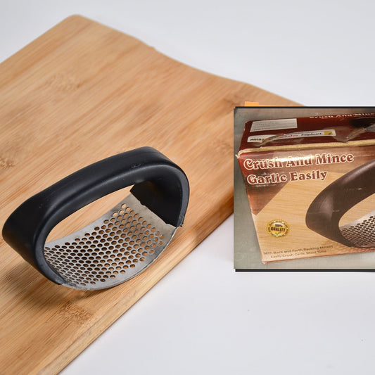 Stainless Steel Garlic Press & Ginger Mincer - Easy Grip Kitchen Tool