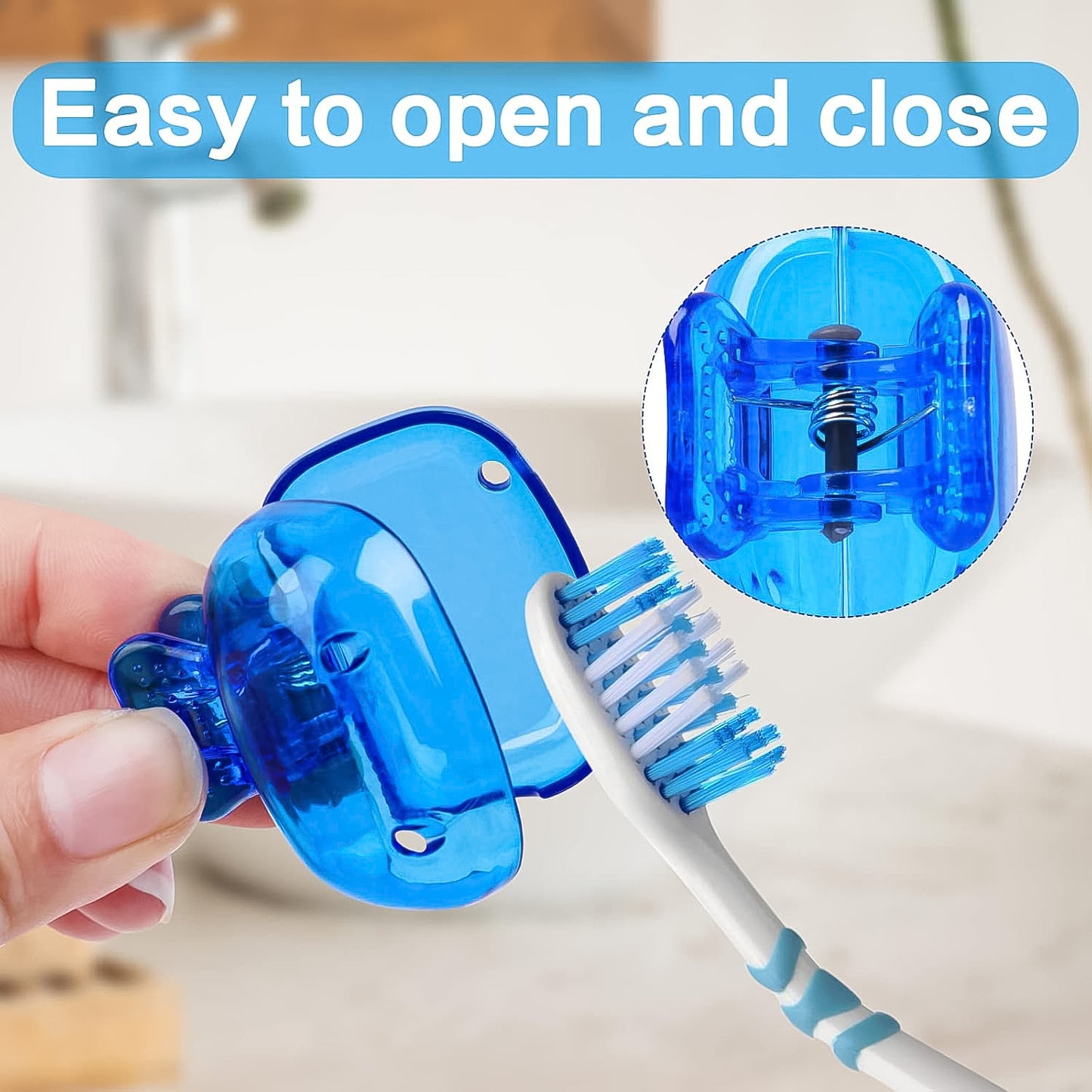 Plastic Toothbrush Head Cover Cap (1 Pc) - Happy Price - Image 4