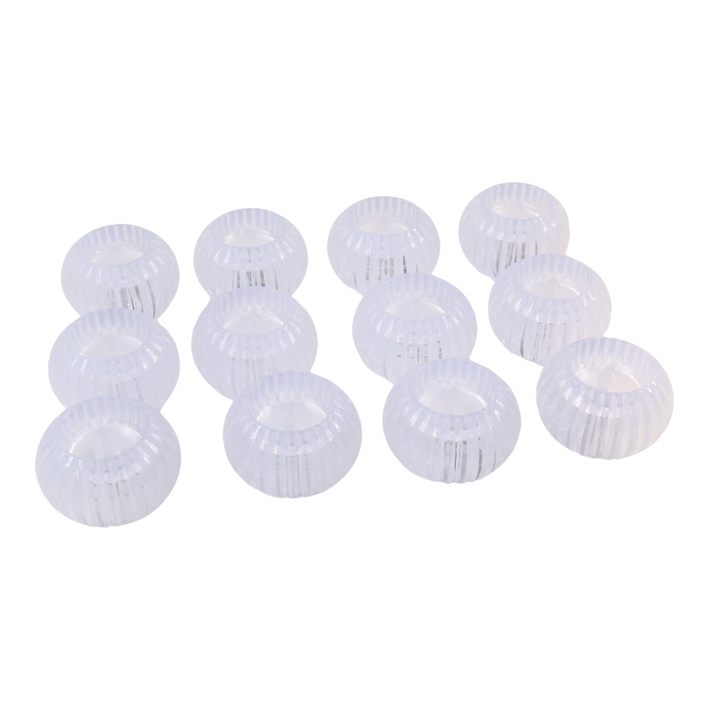 Set of 12 LED Crystal Effect Flameless Candles - Battery Operated Decorative Tealights - Happy Price - Image 2