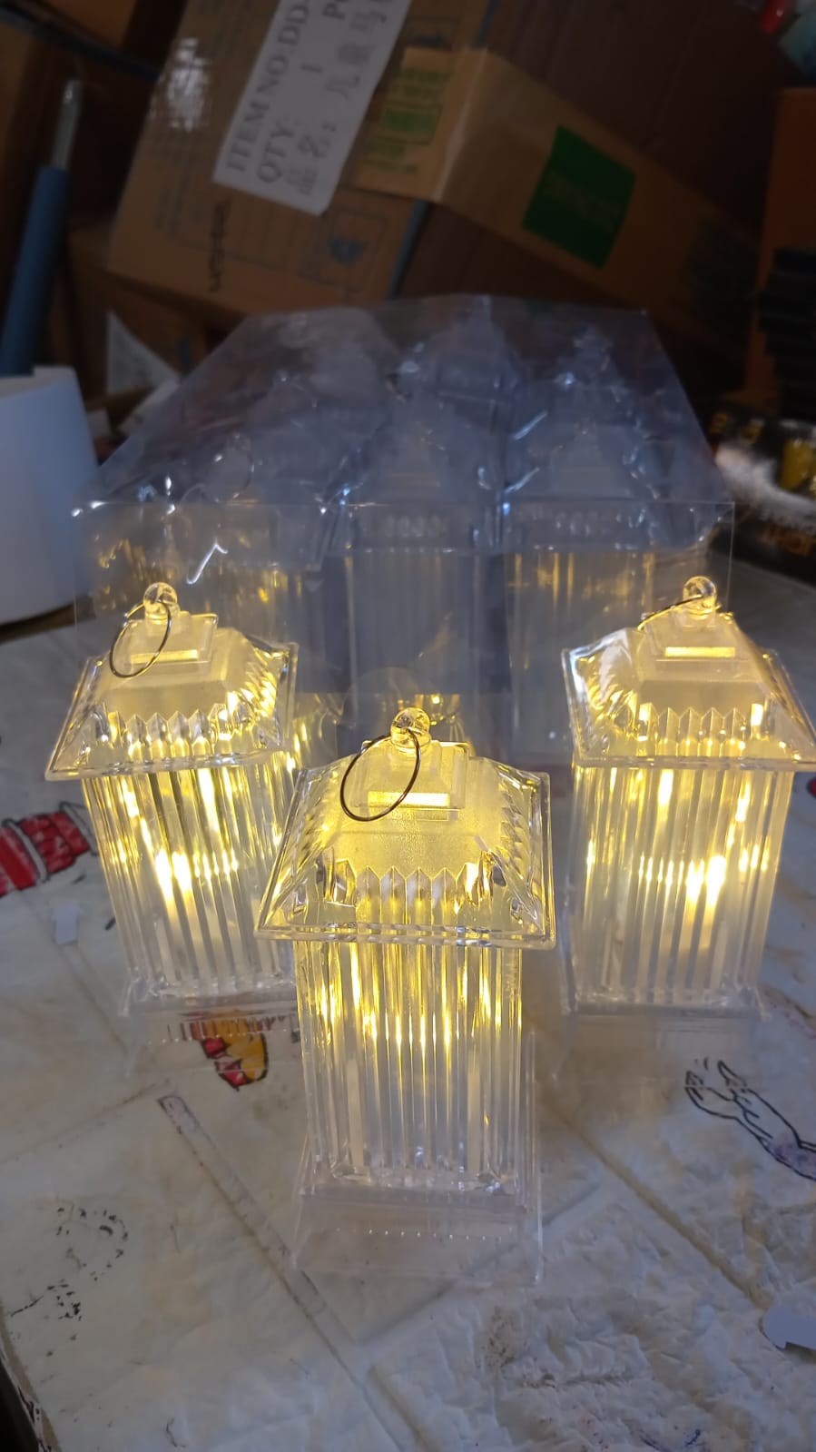 Lantern Shape LED Flickering Crystal Candle Light - Decorative Table Lamp for Parties & Home - Happy Price - Image 6