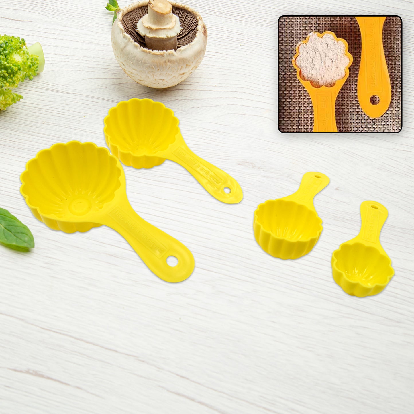 Plastic Kitchen Tool Mould  Ladoo Mould Spoon Ladoo Making Spoon Set For Kitchen Multipurpose Plastic Ladoo Mold For Making Different Variety Of Ladoo (4 Pcs Set) - Happy Price - Image 2