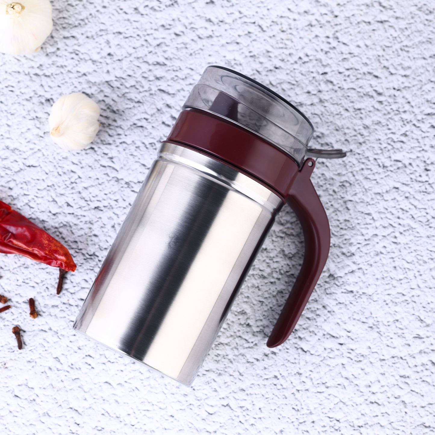 Oil Dispenser Stainless Steel With Small Nozzle 500ml Oil Container. - Happy Price - Image 2