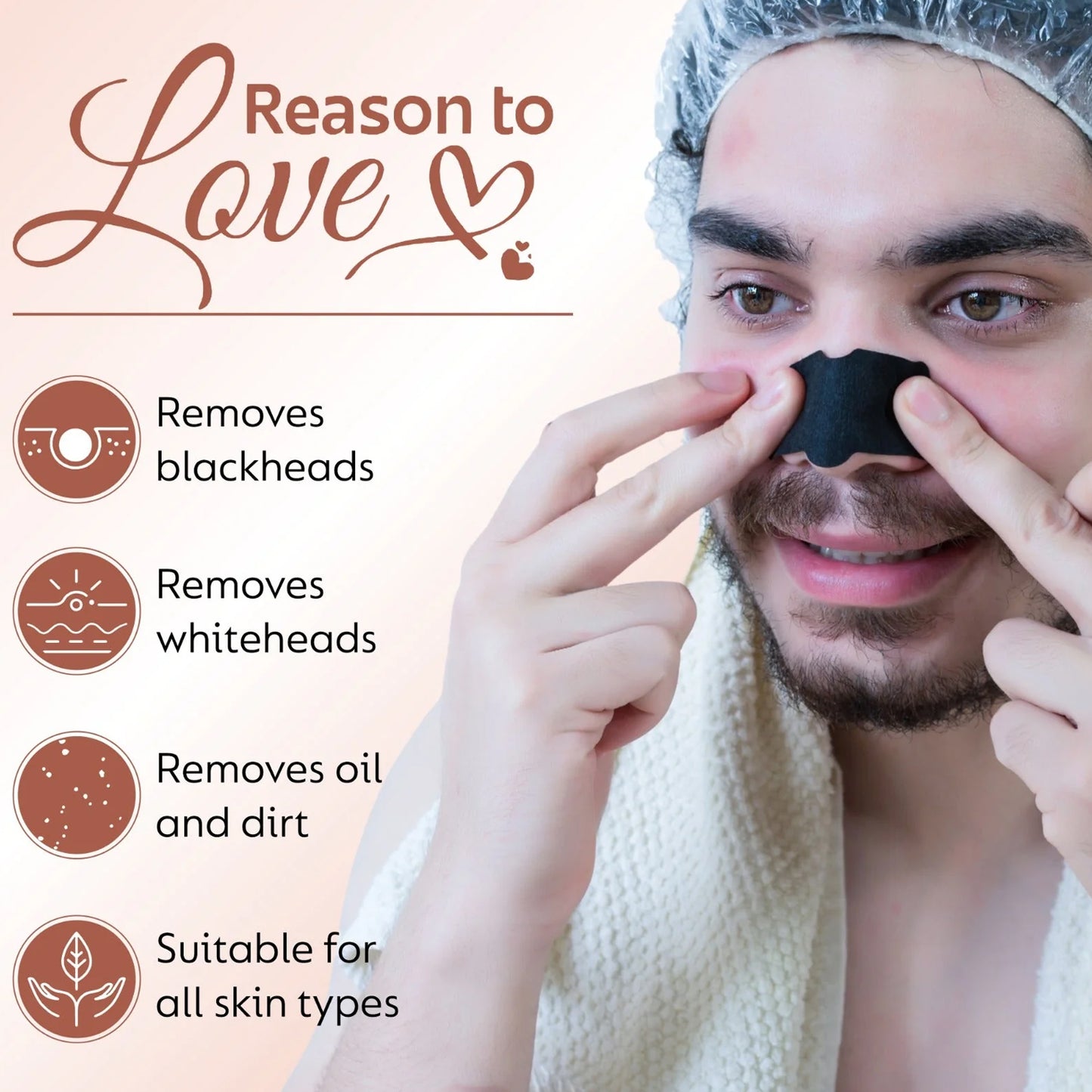 Inlief Bamboo Charcoal Nose Strips for Deep Cleansing - 8 Count - Happy Price - Image 5