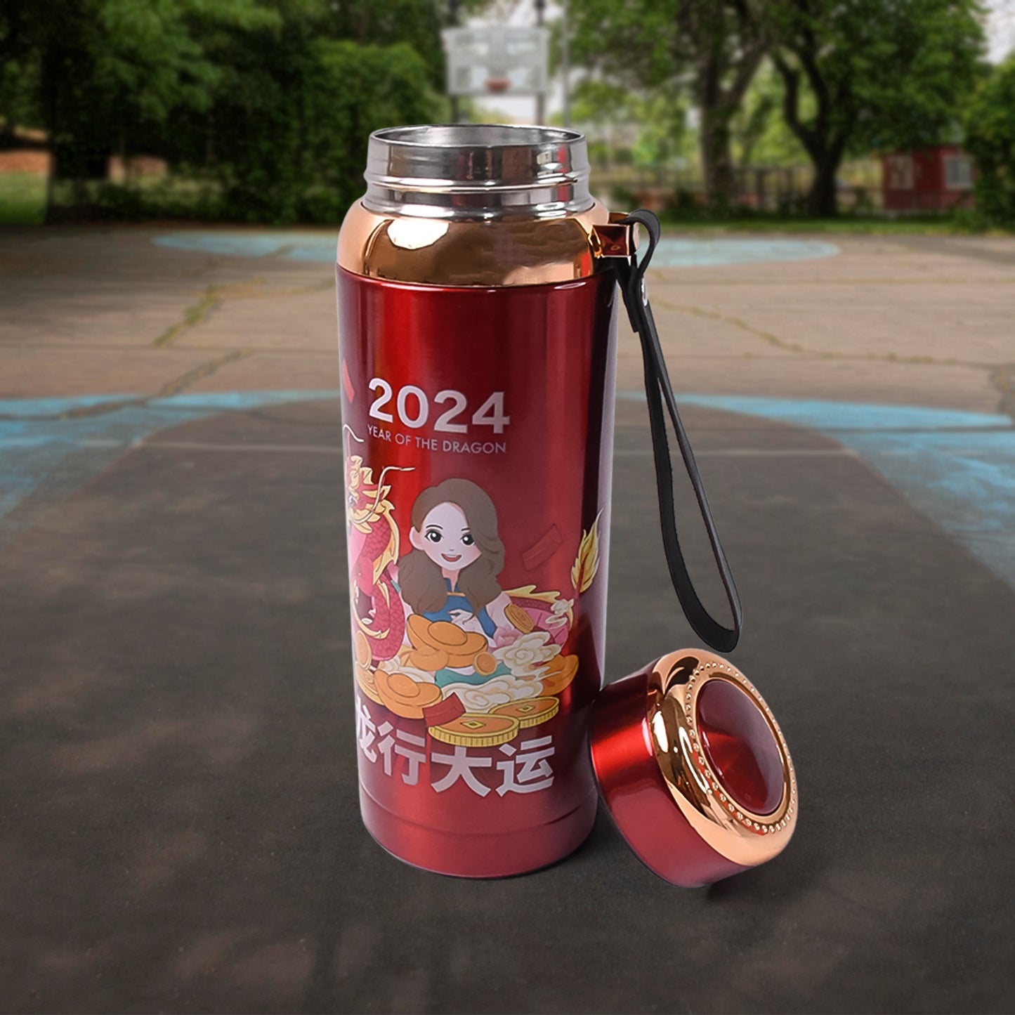 Printed Vacuum Insulated Water Bottle (1pc  800 Ml) - Happy Price - Image 3