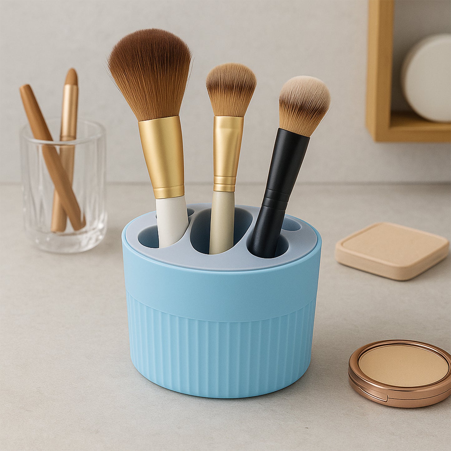 Multipurpose Bathroom Toothbrush And Utility Holder Stand With Multiple Slots (1 Pc) - Happy Price - Image 5