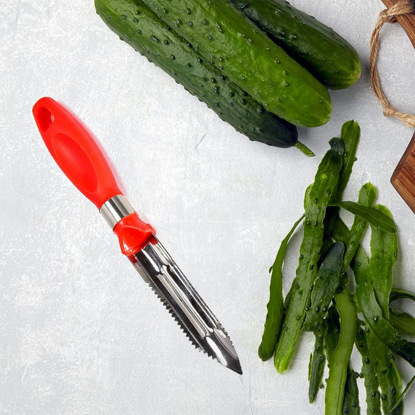 Multipurpose 2-in-1 Stainless Steel Knife  Peeler (1 Pc) - Happy Price - Image 7