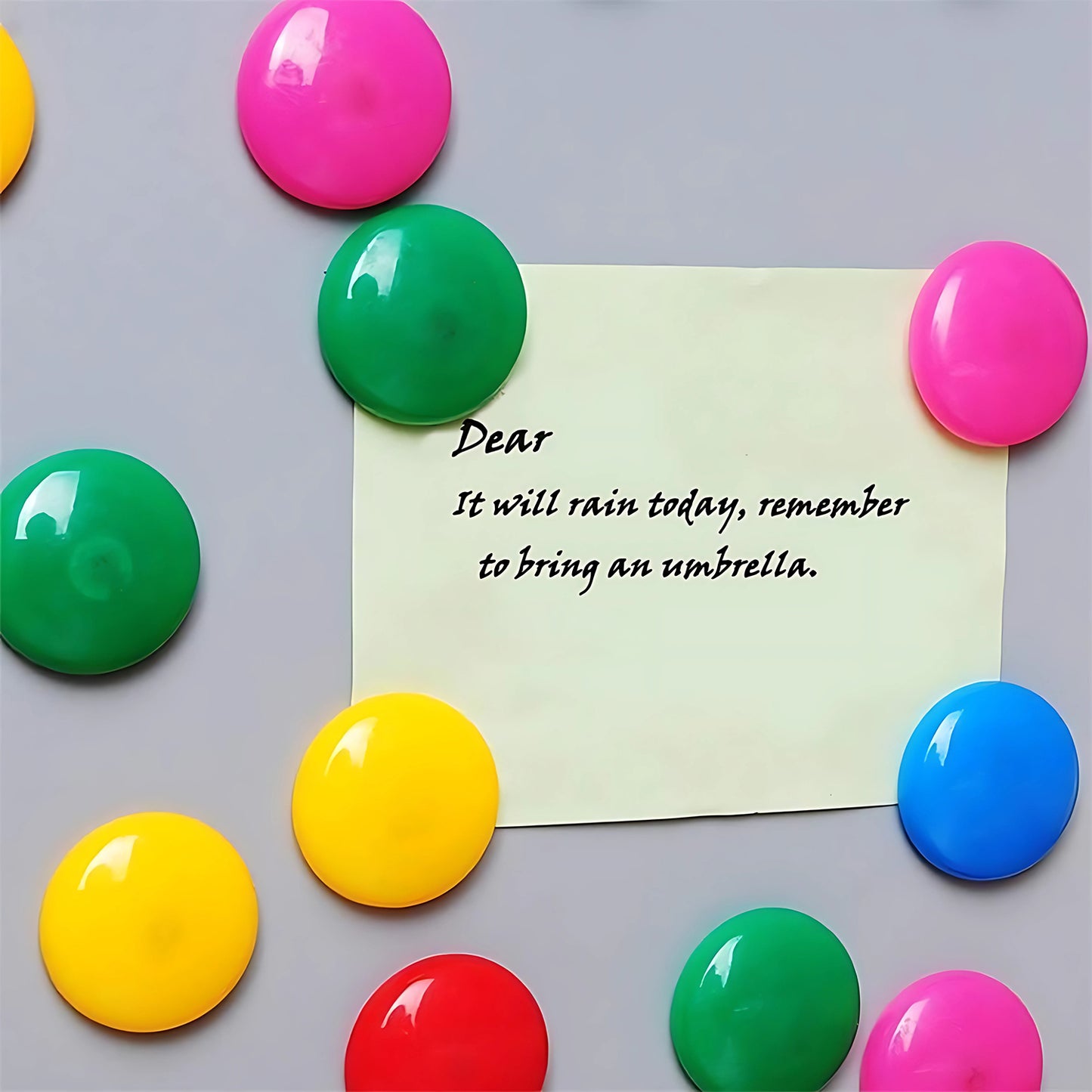 Pink Board Magnets Circular Plastic Buttons (1 Pc) - Happy Price - Image 5