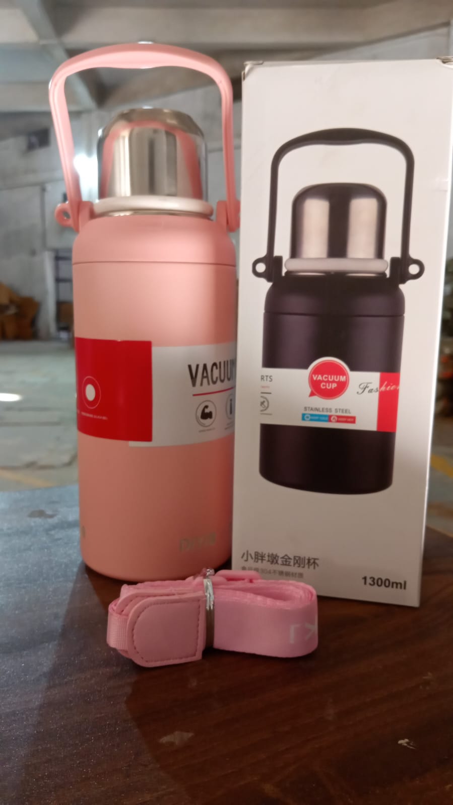 Stainless Steel Tumblers 316 Stainless Steel Vacuum Insulated Cup  Bottle Portable Travel Kettle  Water Bottle With Handle Outdoor Large Capacity Sports Kettle Cups  Bottle (1300 Ml) - Happy Price - Image 6