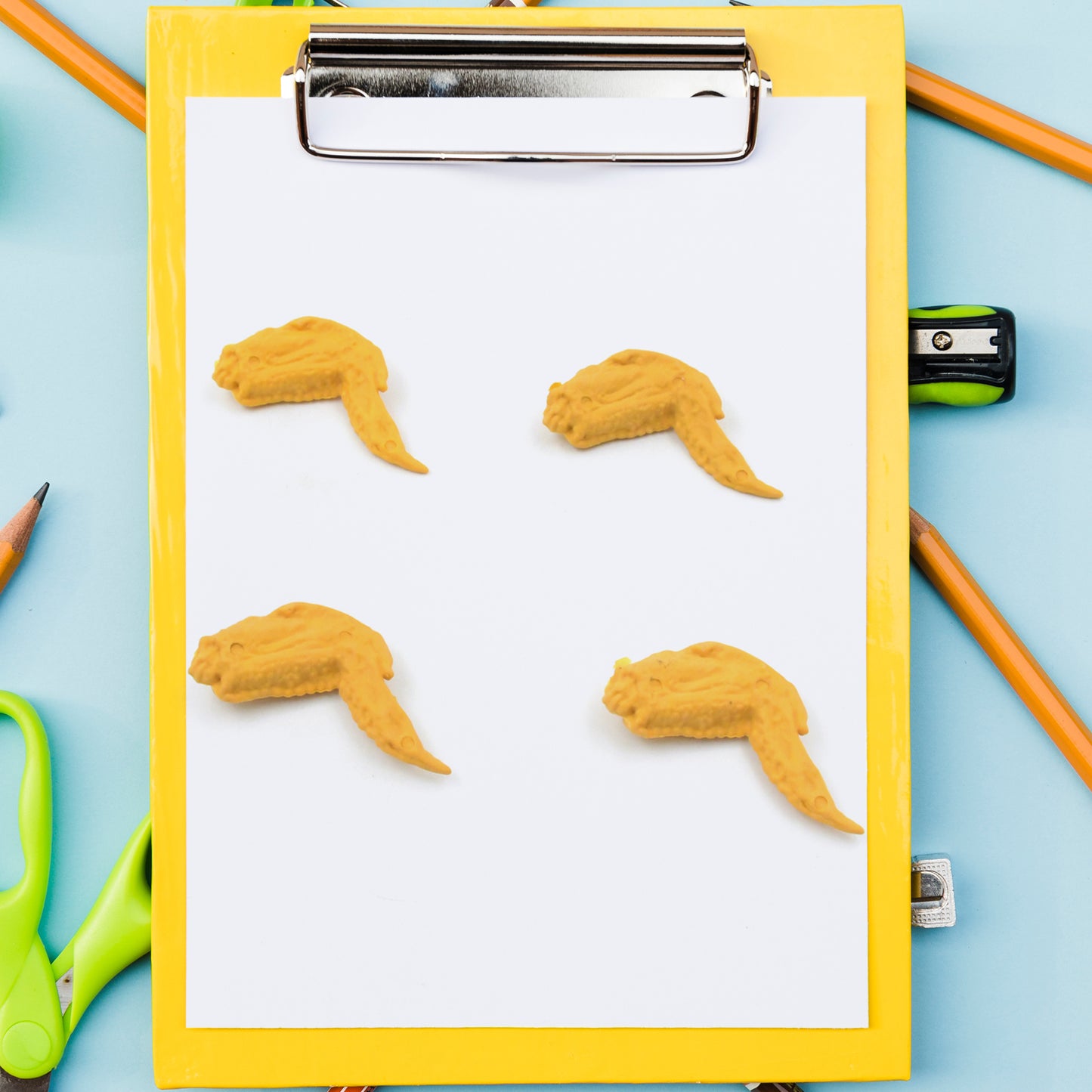 Cute Erasers Pencil Eraser Chicken Wings Chicken Legs Eraser Student School Supplies Gifts Chicken Rubber Drawing Small Eraser Office Accessory Fun Back To School Supplies Gifts Party Favor For Kids Adults Students (8 Pcs Set) - Happy Price - Image 4