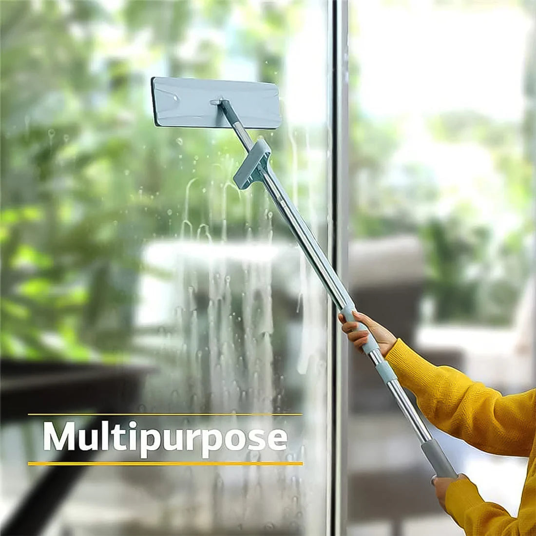 360degree Rotation Flat Mop Floor Cleaning Microfiber Squeeze Mop Floor Clean. - Happy Price - Image 5