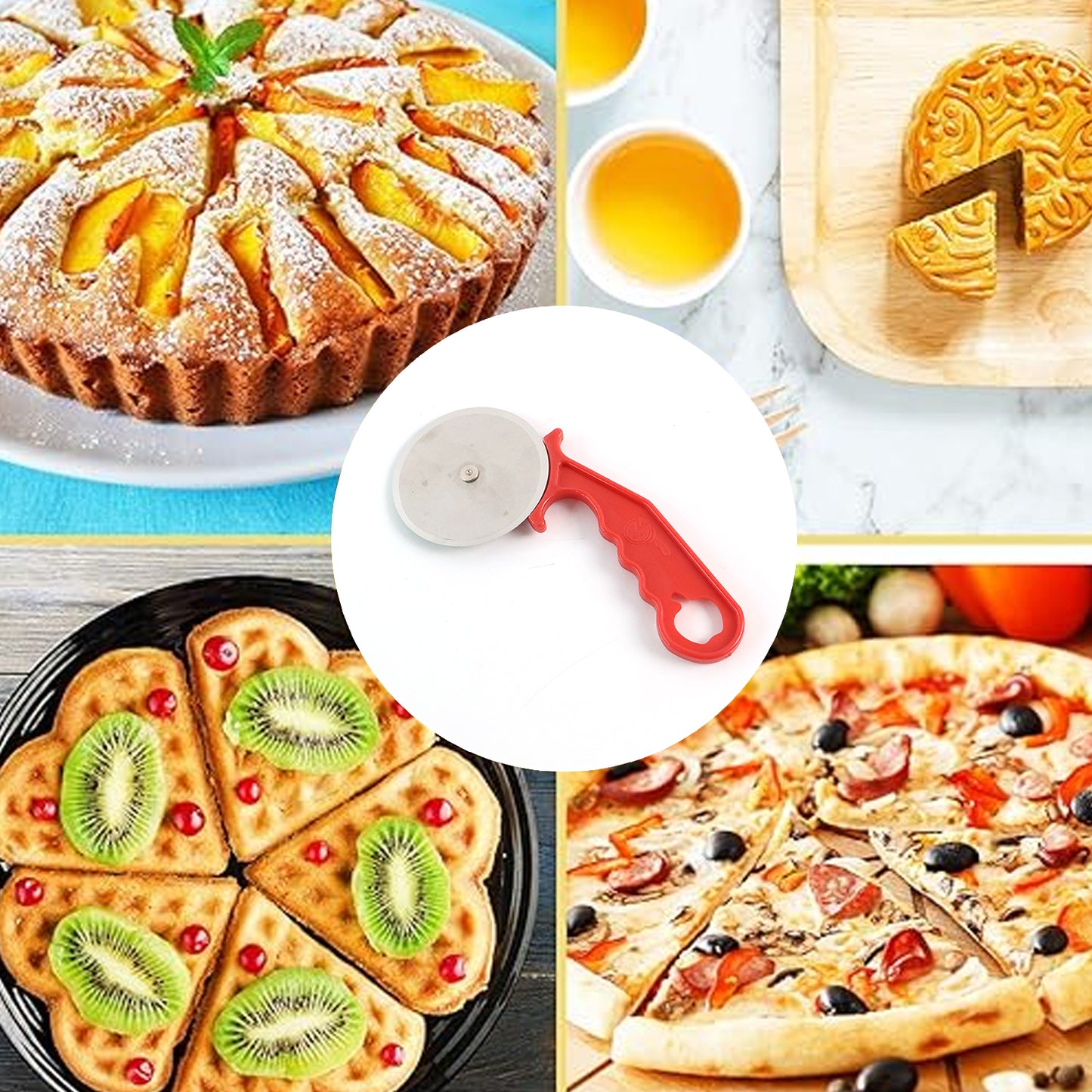 Stainless Steel Pizza Cutterpastry Cuttersandwiches Cutter - Happy Price - Image 3