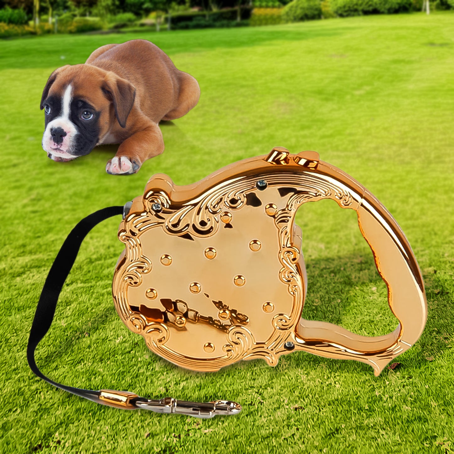 Retractable Telescopic Belt Rope Cat Golden Traction (3m Approx  1 Pc) - Happy Price - Image 4