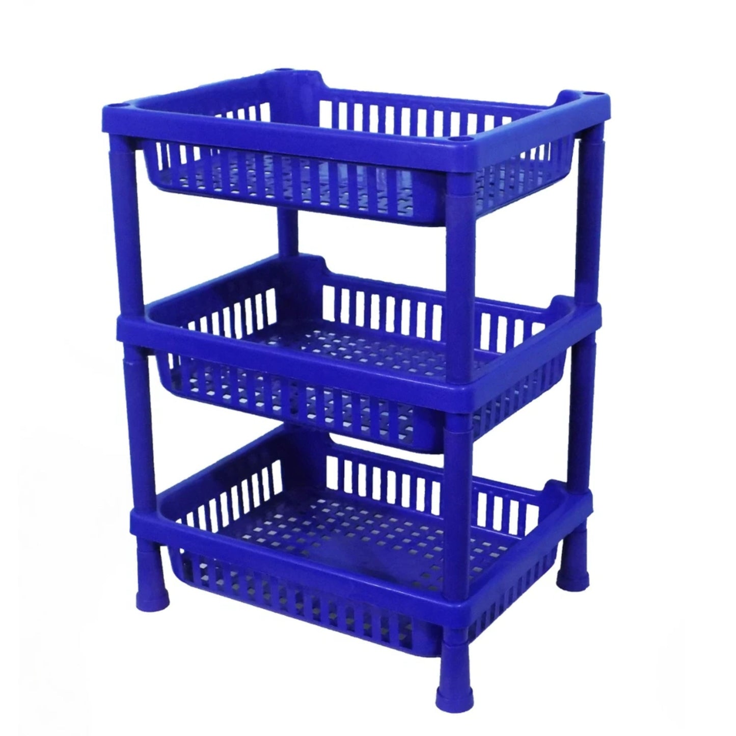 Multipurpose Plastic Storage Rack Oraganiser - 3 Pcs - Happy Price - Image 2