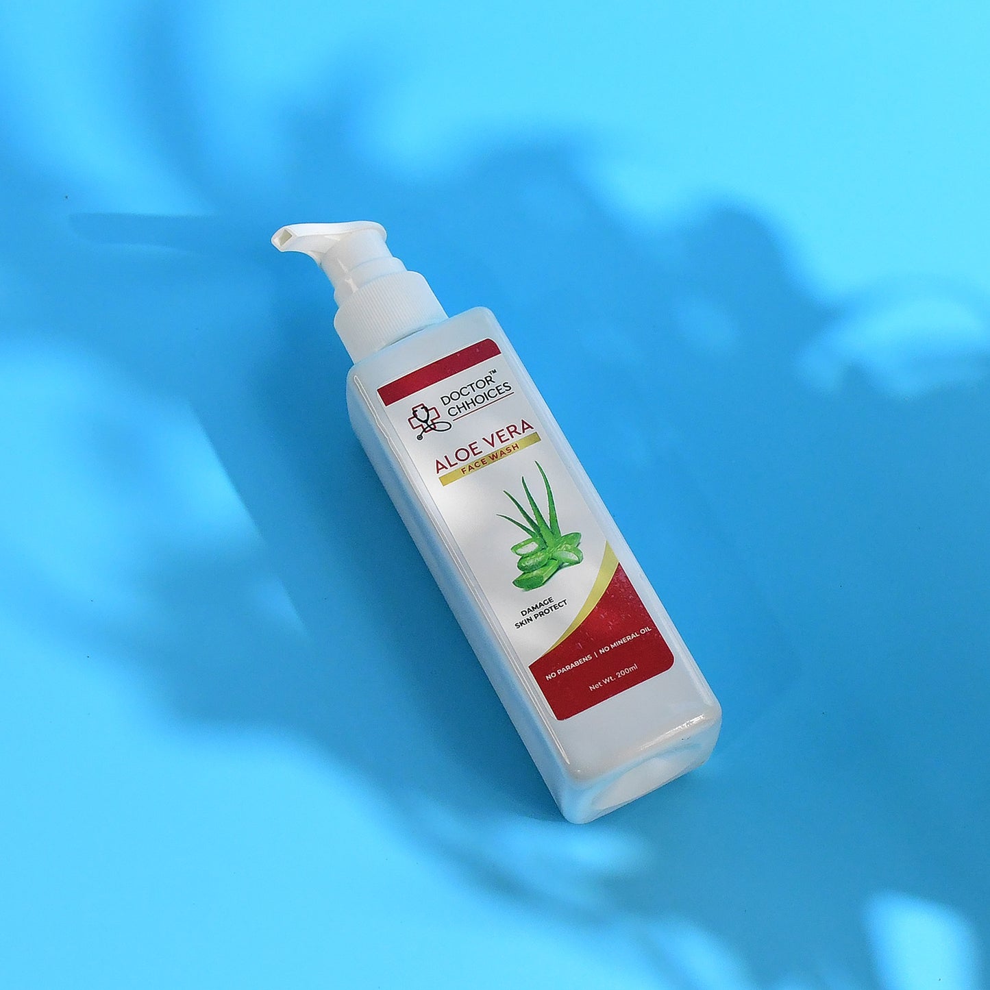 Doctor Chhoices Aloe Vera Face Wash - 200ml | Gentle Herbal Cleanser for All Skin Types