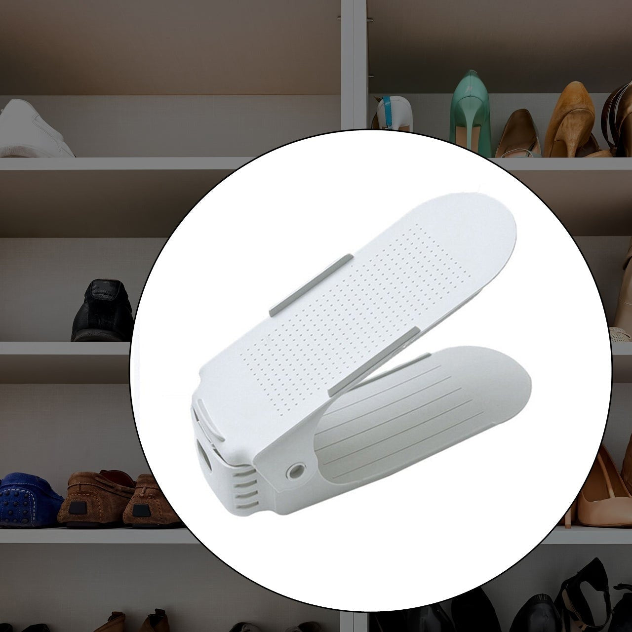 Adjustable Folding Shoe Slots Organizer. - Happy Price - Image 1